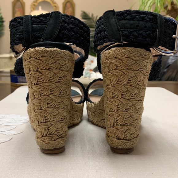 Stuart Weitzman Alexlo Espadrille Platform Wedge Sandals Size 8 M - Picture 13 of 16